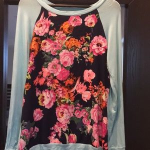 Floral Raglan Shirt